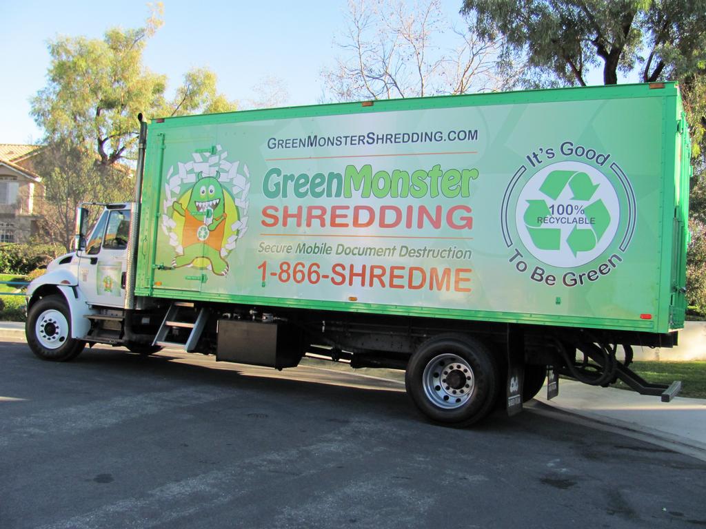 GREEN MONSTER Document Shredding, Orange County, Ca. Rancho Santa Margarita CA 92688 866747